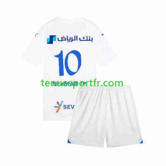 Kit Enfant Maillot Extérieur Al-Hilal Neymar JR 10 2023-2024 à Manches Courtes