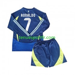 Kit Enfant Maillot Extérieur Al-Nassr Cristiano Ronaldo 7 2024-2025 à Manches Longues