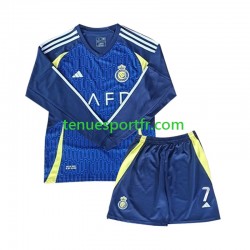 Kit Enfant Maillot Extérieur Al-Nassr Cristiano Ronaldo 7 2024-2025 à Manches Longues