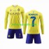 Kit Enfant Maillot Domicile Al-Nassr Cristiano Ronaldo 7 2023-2024 à Manches Longues