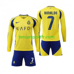 Kit Enfant Maillot Domicile Al-Nassr Cristiano Ronaldo 7 2024-2025 à Manches Longues