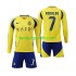 Kit Enfant Maillot Domicile Al-Nassr Cristiano Ronaldo 7 2024-2025 à Manches Longues