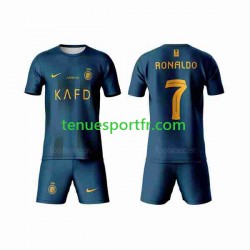 Kit Enfant Maillot Extérieur Al-Nassr Ronaldo 7 2023-2024 à Manches Courtes