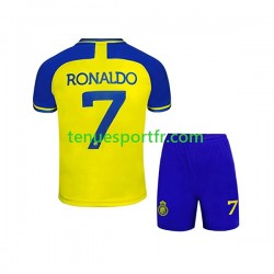Kit Enfant Maillot Domicile Al-Nassr Ronaldo 7 2022-2023 à Manches Courtes