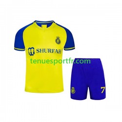 Kit Enfant Maillot Domicile Al-Nassr Ronaldo 7 2022-2023 à Manches Courtes