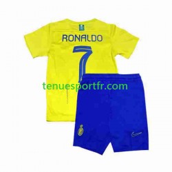 Kit Enfant Maillot Domicile Al-Nassr Ronaldo 7 2023-2024 à Manches Courtes