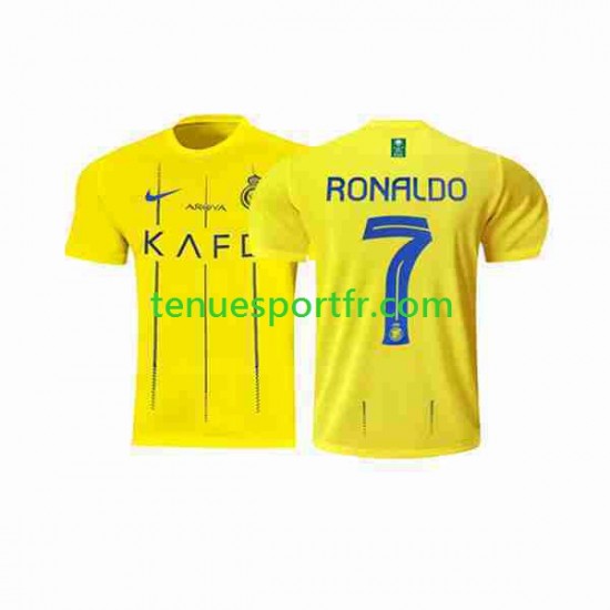 Homme Maillot Domicile Al-Nassr Ronaldo 7 2023-2024 à Manches Courtes