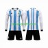 Kit Enfant Maillot Domicile Argentine 3 Stars World Cup 2022 à Manches Longues