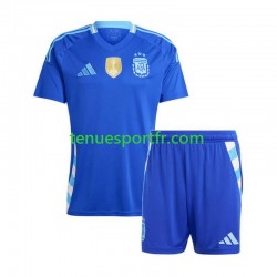 Kit Enfant Maillot Extérieur Argentine Copa America 2024 à Manches Courtes