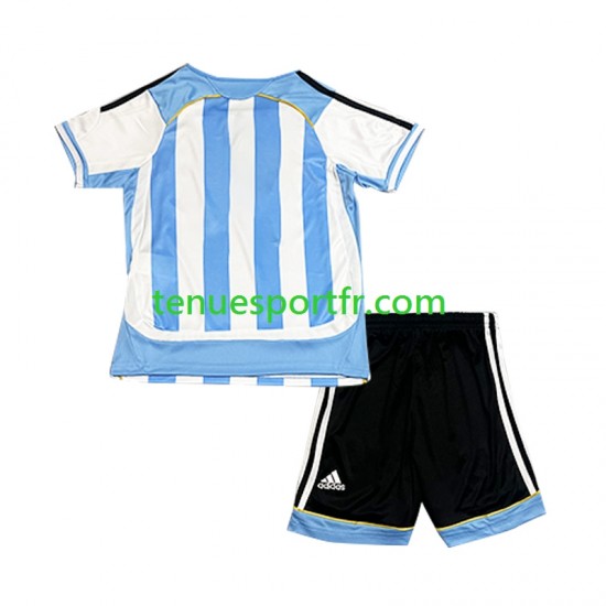 Kit Enfant Maillot Retro Domicile Argentine 2006 à Manches Courtes