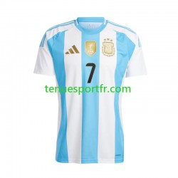 Homme Maillot Domicile Argentine De Paul 7 Copa America 2024 à Manches Courtes