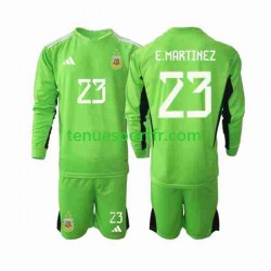 Kit Enfant Maillot Domicile Argentine Gardien Emiliano Martinez 23 World Cup 2022 à Manches Longues