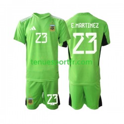 Kit Enfant Maillot Domicile Argentine Gardien Emiliano Martinez 23 World Cup 2022 à Manches Courtes