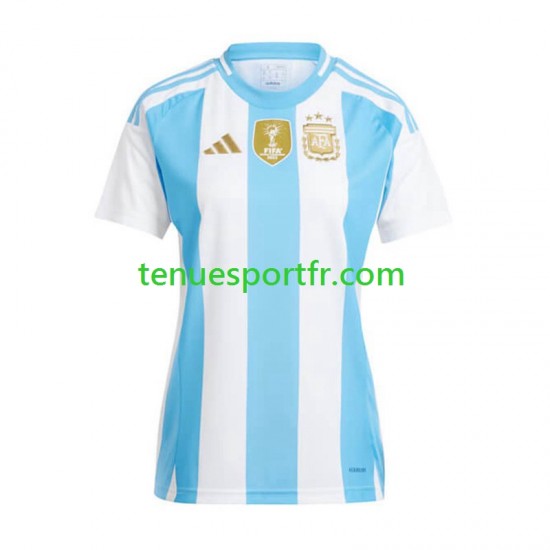 Femme Maillot Domicile Argentine Copa America 2024 à Manches Courtes