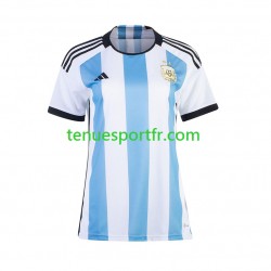 Femme Maillot Domicile Argentine World Cup 2022 à Manches Courtes