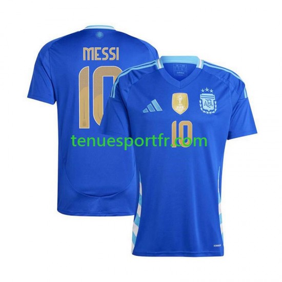 Homme Maillot Extérieur Argentine Lionel Messi 10 Copa America 2024 à Manches Courtes