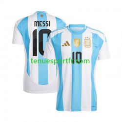Homme Maillot Domicile Argentine Lionel Messi 10 Copa America 2024 à Manches Courtes