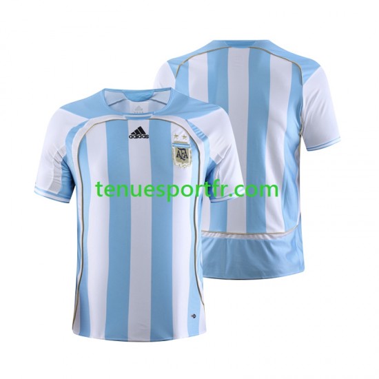 Homme Maillot Retro Domicile Argentine 2006 à Manches Courtes