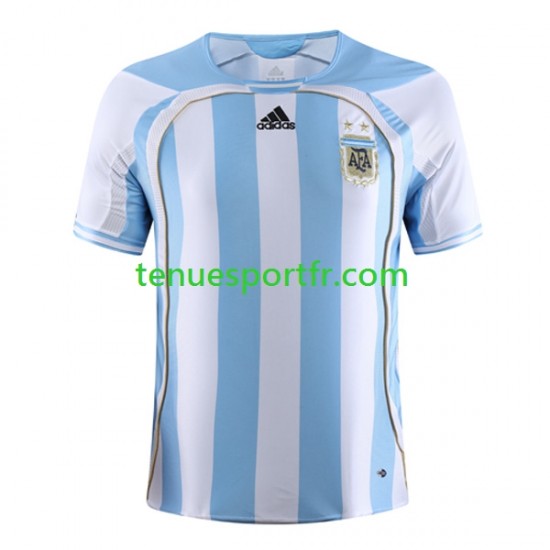 Homme Maillot Retro Domicile Argentine 2006 à Manches Courtes
