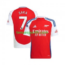 Homme Maillot Domicile Arsenal Bukayo Saka 7 2024-2025 Rouge à Manches Courtes