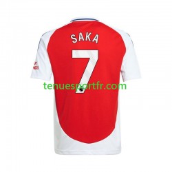 Homme Maillot Domicile Arsenal Bukayo Saka 7 2024-2025 Rouge à Manches Courtes