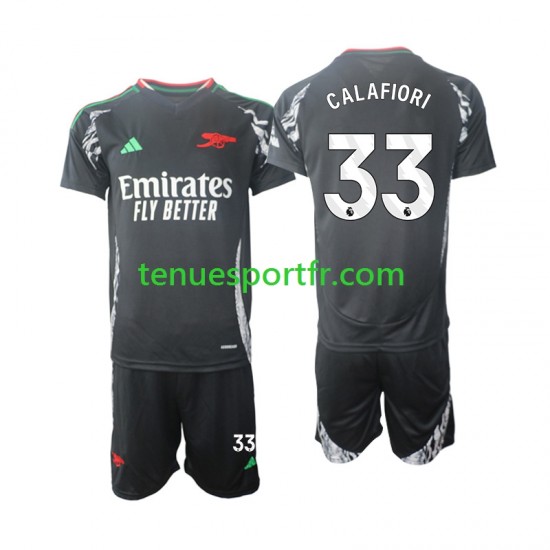 Kit Enfant Maillot Extérieur Arsenal Calafiori 33 2024-2025 à Manches Courtes