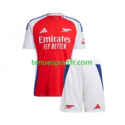 Kit Enfant Maillot Domicile Arsenal 2024-2025 Rouge à Manches Courtes
