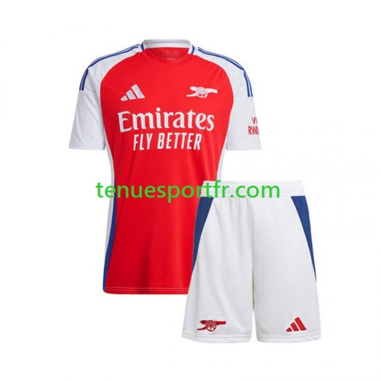 Kit Enfant Maillot Domicile Arsenal 2024-2025 Rouge à Manches Courtes