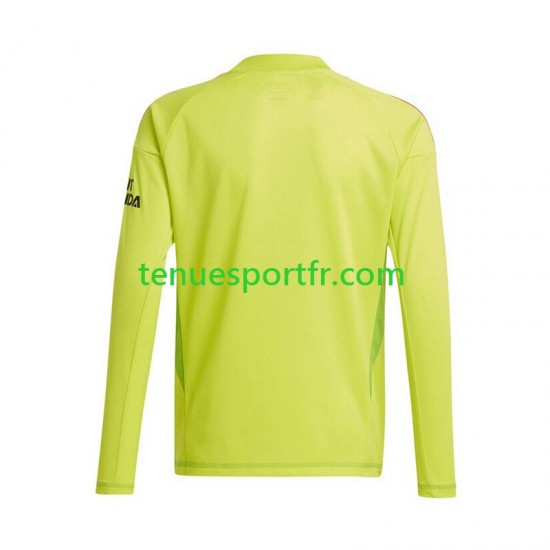 Homme Maillot Domicile Arsenal Gardien 2024-2025 Jaune à Manches Longues