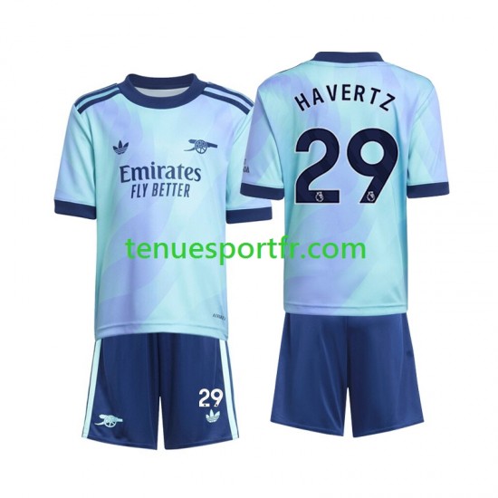 Kit Enfant Maillot Troisième Arsenal Havertz 29 2024-2025 à Manches Courtes