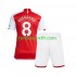 Kit Enfant Maillot Domicile Arsenal Martin Odegaard 8 2023-2024 à Manches Courtes