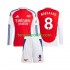 Kit Enfant Maillot Domicile Arsenal Martin Odegaard 8 2024-2025 à Manches Longues
