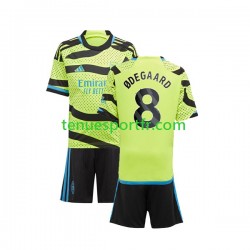 Kit Enfant Maillot Extérieur Arsenal Odegaard 8 2023-2024 à Manches Courtes