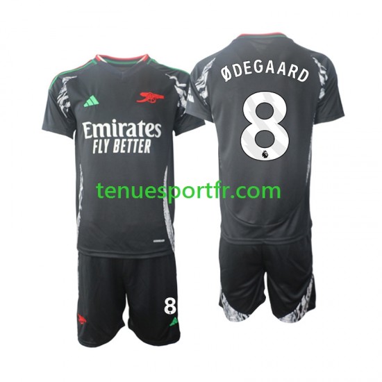 Kit Enfant Maillot Extérieur Arsenal Odegaard 8 2024-2025 à Manches Courtes