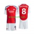 Kit Enfant Maillot Domicile Arsenal Odegaard 8 2024-2025 à Manches Courtes