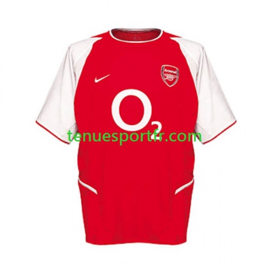 Homme Maillot Retro Domicile Arsenal 2002 à Manches Courtes