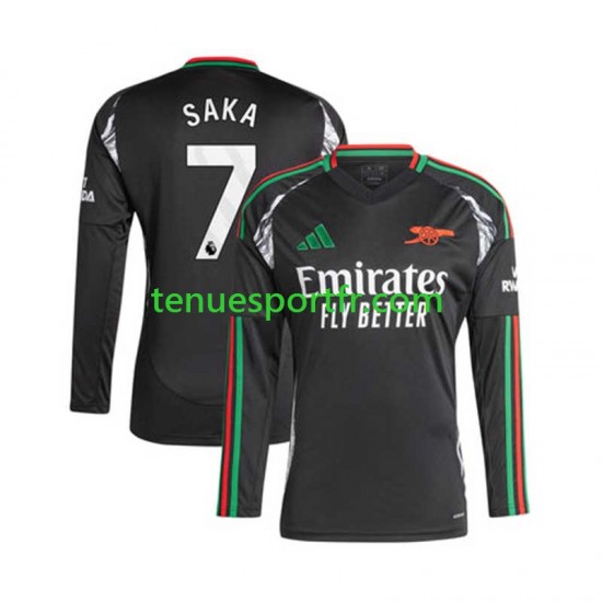 Homme Maillot Extérieur Arsenal SAKA 7 2024-2025 à Manches Longues
