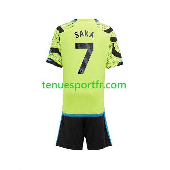 Kit Enfant Maillot Extérieur Arsenal Saka 7 2023-2024 à Manches Courtes