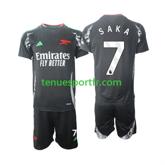 Kit Enfant Maillot Extérieur Arsenal Saka 7 2024-2025 à Manches Courtes
