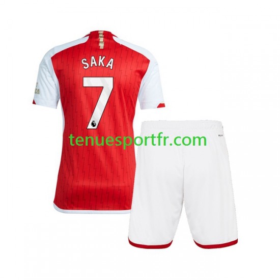 Kit Enfant Maillot Domicile Arsenal Saka 7 2023-2024 à Manches Courtes