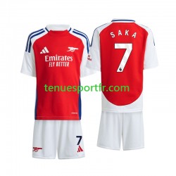Kit Enfant Maillot Domicile Arsenal Saka 7 2024-2025 à Manches Courtes