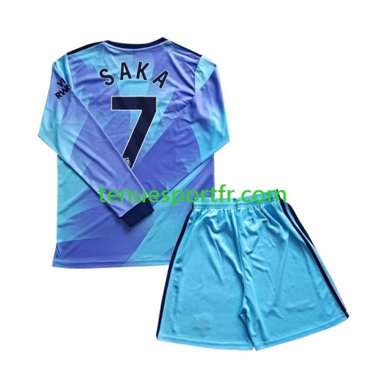 Kit Enfant Maillot Troisième Arsenal Saka 7 2024-2025 à Manches Longues