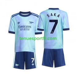 Kit Enfant Maillot Troisième Arsenal Saka 7 2024-2025 à Manches Courtes