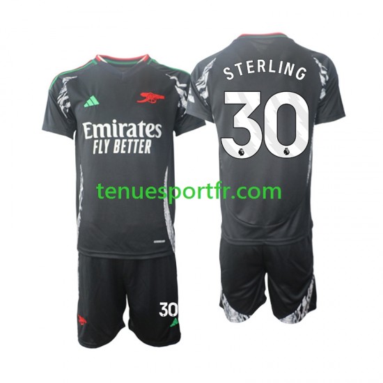 Kit Enfant Maillot Extérieur Arsenal Sterling 30 2024-2025 à Manches Courtes