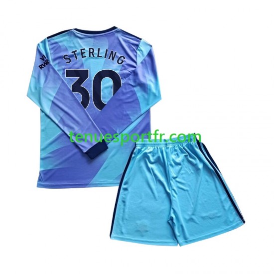 Kit Enfant Maillot Troisième Arsenal Sterling 30 2024-2025 à Manches Longues
