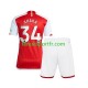 Kit Enfant Maillot Domicile Arsenal Xhaka 34 2023-2024 à Manches Courtes