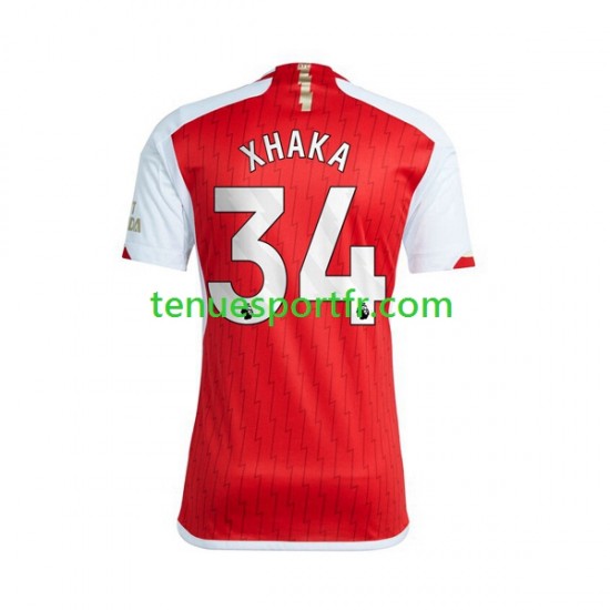 Homme Maillot Domicile Arsenal Xhaka 34 2023-2024 à Manches Courtes