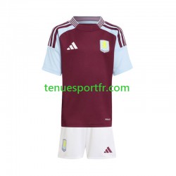 Kit Enfant Maillot Domicile Aston Villa 2024-2025 à Manches Courtes