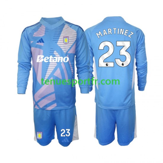 Kit Enfant Maillot Troisième Aston Villa Gardien Emiliano Martinez 23 2024-2025 à Manches Longues