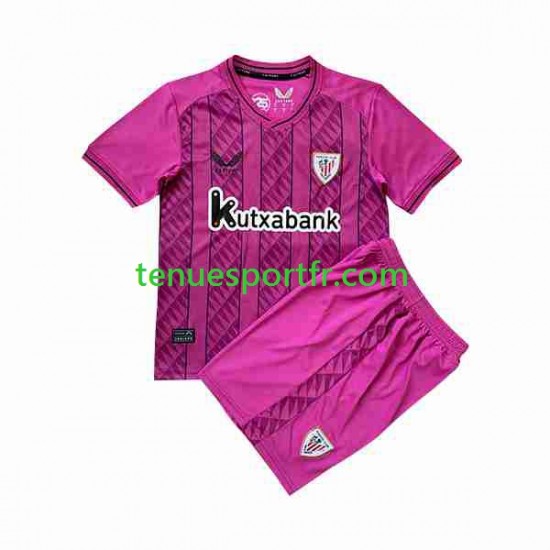 Kit Enfant Maillot Extérieur Athletic Bilbao Gardien 2023-2024 à Manches Courtes